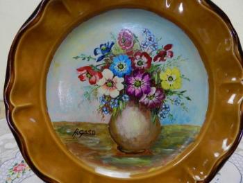 Ceramic Plate - stoneware - 1930 Ceramic Plate - stoneware - 1930