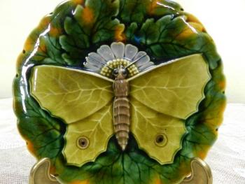 Ceramic Plate - majolica - 1870 Ceramic Plate - majolica - 1870