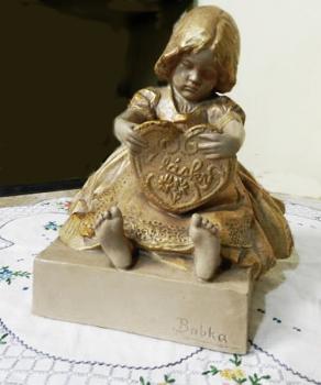 Ceramic Figurine - Child - ceramics - 1920 Ceramic Figurine - Child - ceramics - 1920