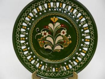 Ceramic Plate - majolica - 1930