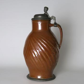 Ceramic Jug - tin, glazed stoneware - 1850